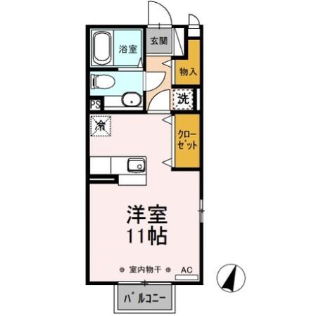 岡本駅 徒歩20分 1階の物件間取画像